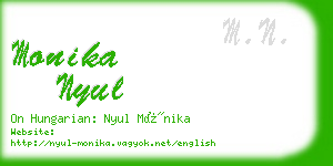 monika nyul business card